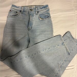 Abercrombie & Fitch Curve Love High Rise Cargo Jeans - 90’s Straight